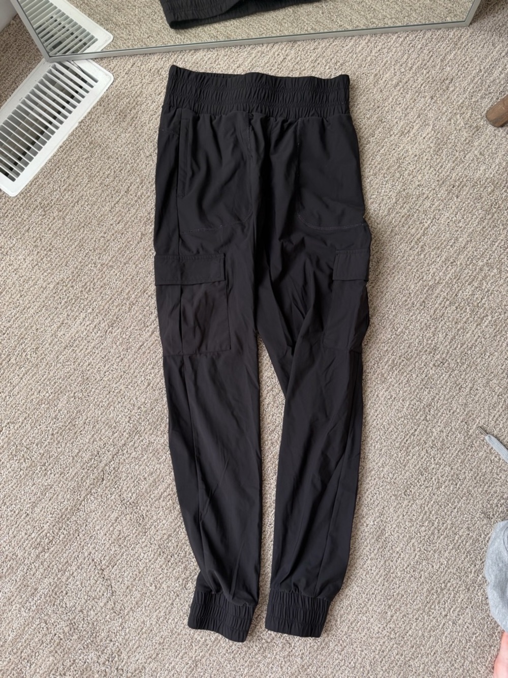 Balance Athletica Black Elastic Waist Cargo Pants